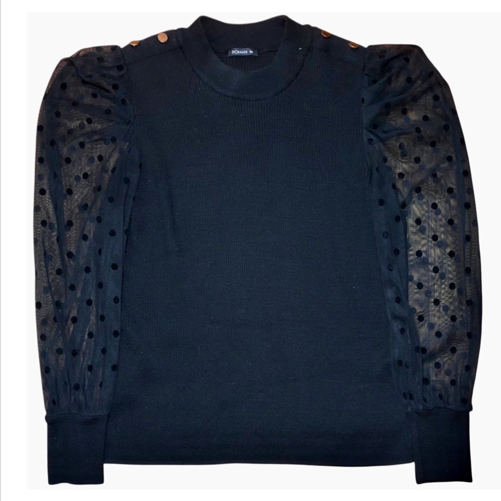 ROMAN puff sleeve sweater